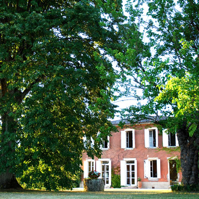 Chateau de HARTES - Vue du Jardin en été